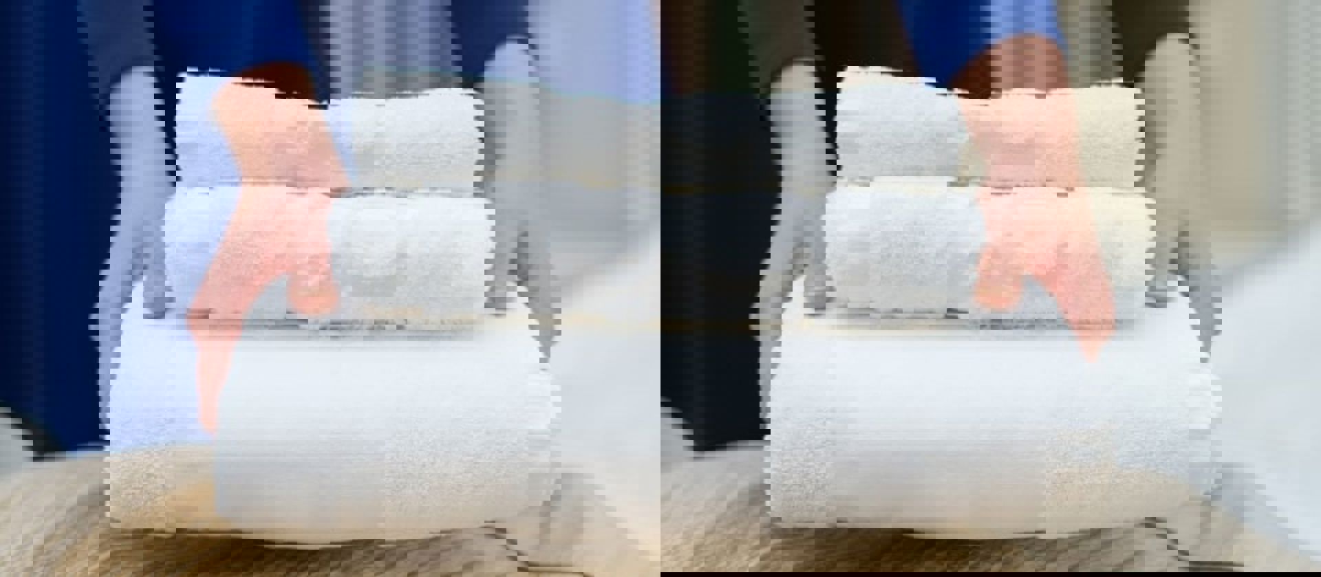 Woman Changing Hotel Room Towels Min (1)